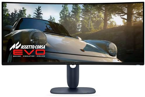 Alienware 34 Gaming Monitor - AW3425DW, WQHD (3440x1440), 21:9 1800R Curved, 240Hz, QD OLED, 0.03ms, NVIDIA G-SYNC Compatible, AMD FreeSync Premium Pro, HDR True Black 400, USB-C, 3 Year Warranty