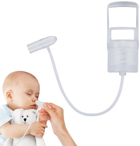 Horolas Aspirapolvere nasale per bambini, portatile, con pompa a mano, facile da usare, aspiratore nasale, sicuro per neonati, bambini e adulti