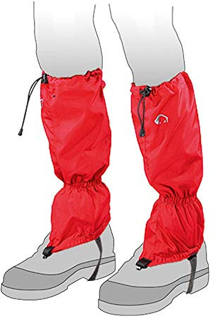 Tatonka Gaiter 420 HD (Gr. L) - wasserdichte, Lange Gamaschen mit Schuh-Riemen und Reißverschluss - Schützen Schuhe und Hosenbeine beim Wandern und Trekken - Größe L (red)