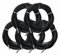 5er Set Pronomic Stage INSTS-10 Stereo-Klinkenkabel (symmetrisch abgeschirmt, zweiadrig, 6,3mm Stereo-Klinke ⇒ 6,3mm Stereo-Klinke, 10 m lang) Schwarz