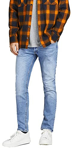 JACK & JONES Jjiglenn Jjoriginal MF 030 - Vaqueros Ajustados para Hombre, Azul Denim., 30W / 32L