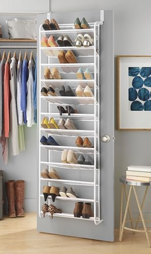 Whitmor Schuh-Organizer für 36 Paar, Weiß