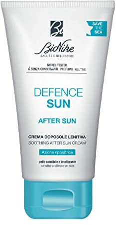 Bionike Defence Sun - Crema Corpo Doposole per Pelli Sensibili e Intolleranti, Azione Riparatrice e Antiossidante, Riduce Rossore e Irritazione, Idrata e Rinfresca la Pelle, 75 ml