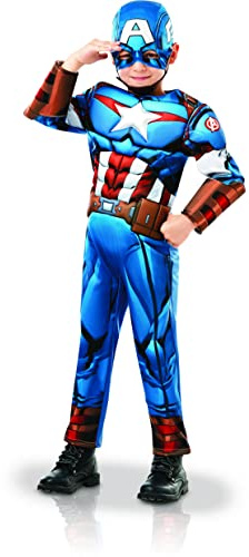 Rubies - AVENGERS officiel -Déguisement Luxe Captain America 5-6 ans