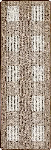 andiamo Teppich Dalia strapazierfähiger Teppichläufer aus Polypropylen pflegeleicht und fleckenbeständig 67 x 200 cm Hellbeige