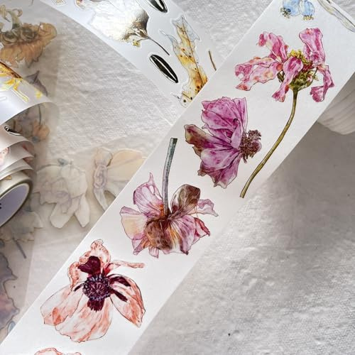 RICHTAPES Sjöhäst skog vol5 A32 mer färgglada, förskurna Washi-tejp klistermärken, originaldesign, för scrapbook-tillbehör, scrapbook tejp-klistermärken, skräpjournal tillbehör