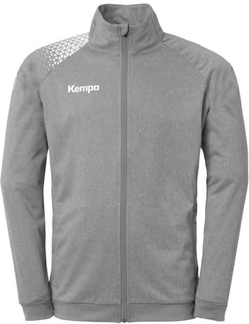 Kempa Handball Ambition 28 Poly Jacket Veste de sport Veste d'entraînement Veste de sortie pour hommes et garçons - sans capuche avec poches zippées