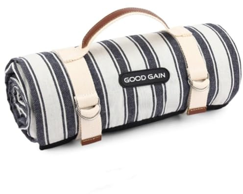 Picnic Blanket Waterproof,Beach Blanket Portable with Carry Strap Outdoor Camping Party, Large Foldable Sand Proof Blanket for Wet Grass Hiking or Kids Playground XL Picnic Mat(Berry Blue)