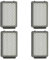 NXTFNRNX Accesorios: Elemento filtrante for aspiradora, filtros Traseros HEPA, Compatible con Moulinex Rowenta, ZR903501 Power RO3715 RO3759 RO3718(4pcs)