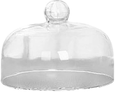 predolo Copertura per Alzata per Torta, Cupola in Vetro per Torta, Coperchio Decorativo per Torta, Campana per Esposizione di Dolci per Alzata per Torta, 16x22 Cm
