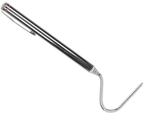 Stainless Steel Extensible Snake Hook for Safely Catching Small Snakes - Retractable Snake Catch Tool, Lightweight Design, 69cm/27in