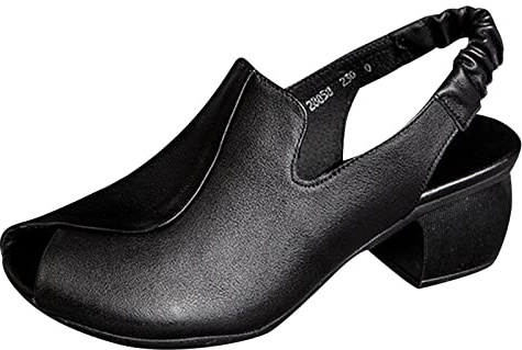 Zapatos planos para mujer Slip On Slingback Pumps Pointed-Toe Casual Zapatos casuales Zapatos cerrados Bailarinas Clásicas Ligeras Zapatos de barco Low Top Slippers, O negro., 40 EU
