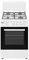 Corberó - Cocina Plus | 50cm | CCSF45020BW | 4 Fuegos Gas Butano | Horno 43L | Tapa Metal | Puerta Doble Cristal | Bandeja y Parrilla Cromada | Desconexión Automática Seguridad | Blanco