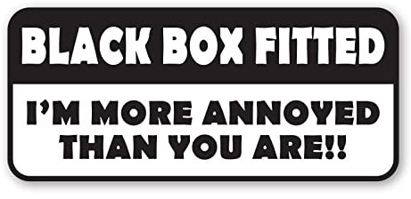 Signs247 BLACK BOX FITTED Sticker - I'M MORE ANNOYED THAN YOU ARE - Window Bumper Door Decal