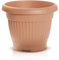 TERRA DCE40 Vase rond pour intérieur ou extérieur, en plastique, pour balcon ou jardin, 20 L, 40 x 31,5 cm (Ø x H), couleur terre cuite