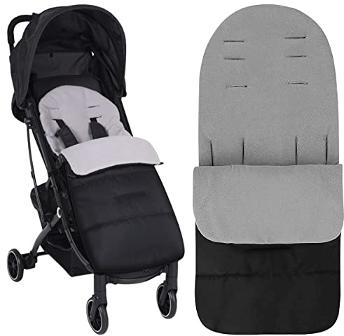 VicBou Saco de dormir para bebé de invierno, saco de dormir universal para cochecito de bebé, accesorios para cochecito de bebé, Black