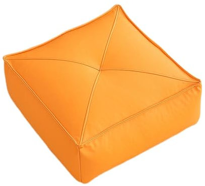 Sharplace Bodenkissen, Terrassenkissen, quadratisch, dekorativ, Tatami-Kissen, Bodensitzkissen für Balkon, Bürostuhl, Yoga, Spielen, Orange