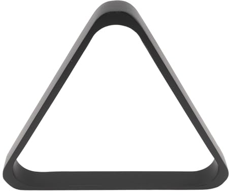 Pool Table Balls Rack, Keenso Wooden Triangle Rack for 57.2mm 9-Ball Billiard Balls Snooker Accessories Black Finish Durable and Smooth Professional Use Home Game Room Easy Ball Setup