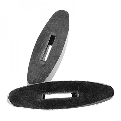 HORZE Topes para Riendas de Goma, Negro,