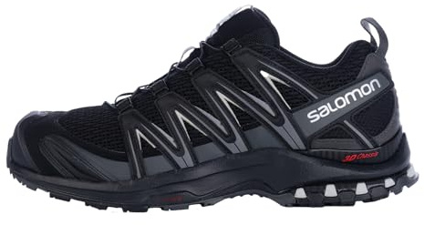 Salomon XA Pro 3D Zapatillas de Trail Running para Hombre, Ajuste preciso, Agarre en todo tipo de terrenos, Senderismo, Black, 40 2/3