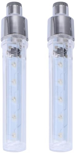 VORCOOL A Pair of Waterproof Bike Cycling Tire Valve Stem Light Lamp LED Wheel Lights Flash Stem for Car Bike Bicycle Motorbicycle