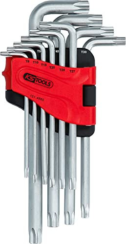 KS Tools - 151.4880 - Jeu de 10 clés mâles coudées - Clés Torx longues