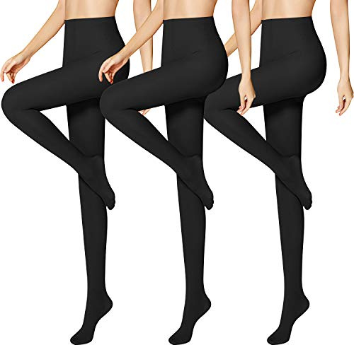 Libella 3 piezas 50 DEN medias de mujer semi opacas resistentes a la rotura sin presión comodidad cintura medias finas material suave 27227 Negro L