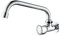 Ibergrif Ballet M18654 Rubinetto da Cucina a Muro, Miscelatore Lavello Vintage per Singolo Freddo, argento
