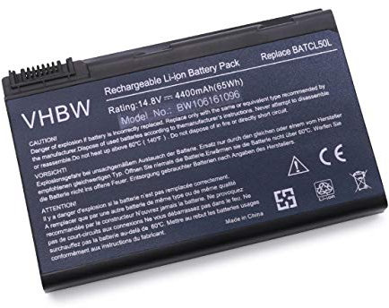 vhbw Akku kompatibel mit Acer Travelmate 290, 291, 292, 293, 2350, 23502, 2353, 2354, 2355, 4050 Notebook (4400mAh, 14,8V, Li-Ion)