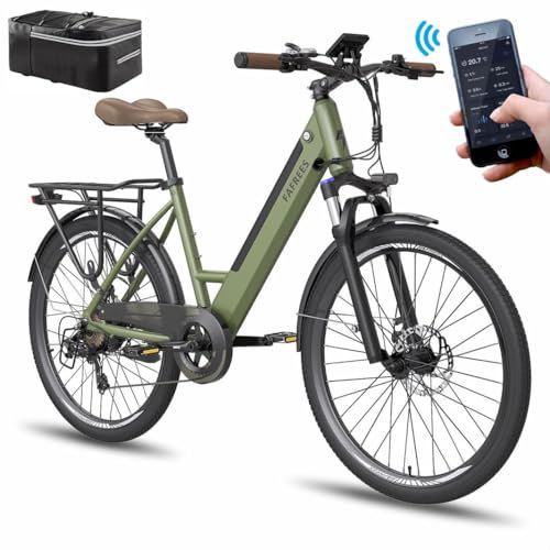 Fafrees Official Store F26 PRO 26 Electric Bike, 250W Motor, 36V 14.5Ah Battery, 25 Km/h Adjustable, 90-110 Km Range, 7-Speed E-Bike for Adults, Unisex Electric Mountain Bike with APP, Safe & Durable