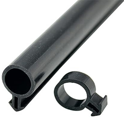 jackfru 10 m de sellador para ventanas, tipo O, para puertas y balcones, para claraboyas, lucernarios, ventanas, plástico (negro, 9 mm)