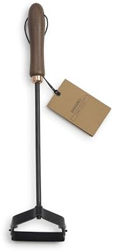 Barebones Stirrup Hand Hoe - Effective Gardening Tools for Weed Control and Soil Aeration - Lawn and Yard Tools - Weed Puller Tool (Black)