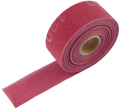 LEONTOOL 180 grain plomberie Chiffon de ponçage 1,5 x 10 verges Rouleaux de papier de verre à maille ouverte pour nettoyer le tuyau en cuivre, enlever les bavures métalliques, projets de tour à bois