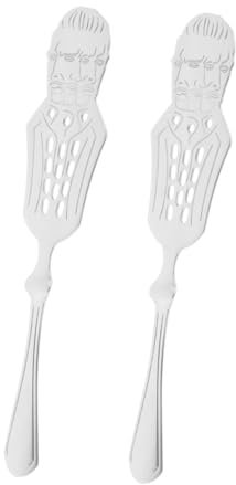 HEALLILY 2pezzi Cucchiaio Per Assenzio Acciaio Inossidabile Da Utensili Eleganti Per Cocktail e Tè Freddo Pratici Per Bar e Uso Domestico