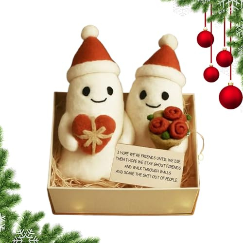 Genérico Muñecos De Peluche Fantasma Navidad,Consuelo Festivo Adorable | Juguete Fantasma Navidad Amistad | para Fiestas De Cumpleaños Otoño Halloween Acción De Gracias Habitación Coche