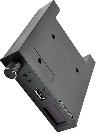Mustpoint SFR1M44-U100LQD-435 Floppy Drive Emulator MCU w/Rotary Encoder FlashFloppy Black