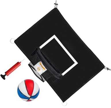 rongweiwang Mini-trampolin för barn, basketkorg för utomhusbruk, hållbar PVC-solskyddsmedel, stabil och hållbar för lång livslängd. Mini-trampolin för barn, basketkorg för utomhusbruk