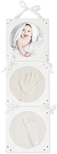 Bieco Baby Abdruckset Bilderrahmen | 3D Gipsabdruck Baby Hand und Fuß Handabdruck Gips Set Baby Hand Fuß Abdruckset Baby Gipsabdruck Set Baby Abdruckset Gips Fussabdruck Baby Hand Fuss Abdruck Baby