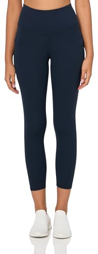 Danskin Women's Performance Sleek Pocket Ankle Legging, Neo Navy, X-Large