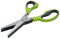 KitchenCraft Kräuterschere mit Mehrfachklinge, Edelstahl, Grün, 28 x 9.9 x 2.20 cm, 1 Einheiten