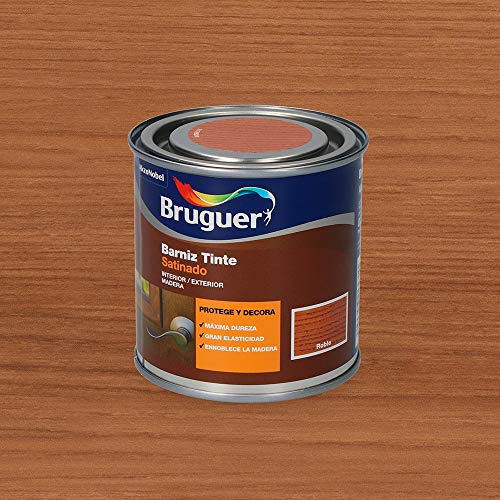 BRUGUER Barniz Tinte BTE. Roble 250 ML, Negro