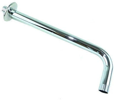 Soytich Brazo de pared de metal cromado para alcachofa de ducha (35 cm)