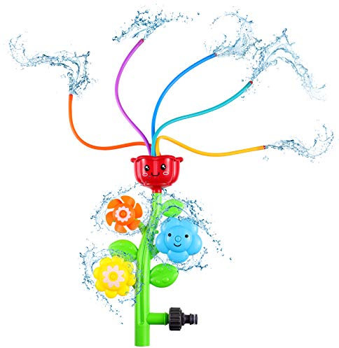 Toyvian Blumen Sprinkler Spielzeug Für Bunter Outdoor Wassersprinkler Mit Blütenform Für Garten Und Rasen Wasserspielzeug Für Heiße Sommertage Zufällige Farben