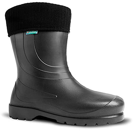 DEMAR. leichte EVA Gummistiefel gefüttert Laura (38, schwarz)