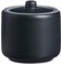 Ritzenhoff & Breker Zuccheriera Jasper, nero, ø 8,5 cm, barattolo per caffè e torte in gres porcellanato, portaspezie con coperchio, glassa opaca e soft touch