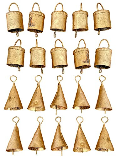 Vivanta Vintage-Weihnachtsglocken – Klingeln, Hexe und Kuhglocken für Heimdekoration und Handwerk