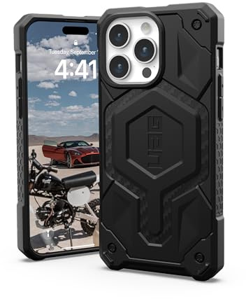 URBAN ARMOR GEAR UAG Case Compatible with iPhone 15 Pro Max Case 6.7 Monarch Pro Carbon Fiber Built-in Magnet Compatible with MagSafe Charging Premium Rugged Dropproof Protective Cover