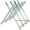 Chevalet de Sciage avec 4 Supports de Bois Dentelés PliableChevalet de sciage, Pliable, Charge maximale 150 kg, Acier, pour Couper Le Bois, argenté(84 * 80 * 80cm (quatre colonnes))