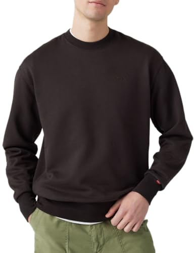 Levi's Authentic Crew, Maglia di Tuta Uomo, Black Agate Garment,