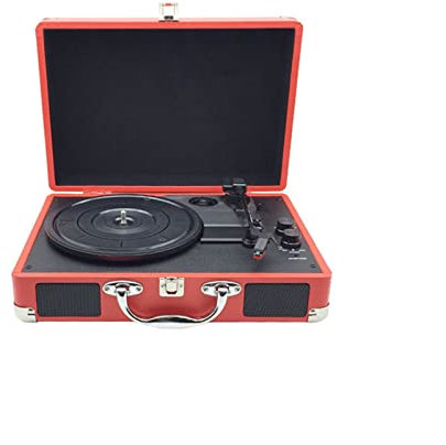 ROLTIN Giradischi Valigia Portatile, Fonografo retrò, Dischi in Vinile Giradischi Vintage da Piccolo Soggiorno, Giradischi Audio LP Domestico Bluetoothoth